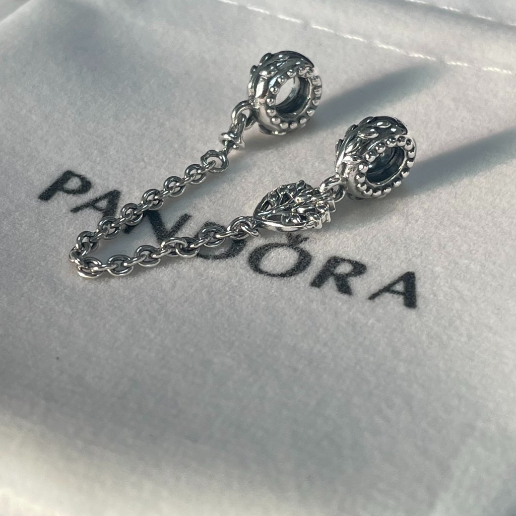 Pandora Heart Family Tree Safety Chain Charm